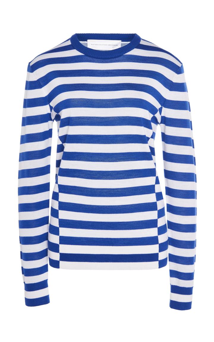 Victoria Victoria Beckham Shift Seam Wool Sweater