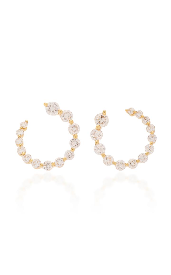 Anita Ko Garland 18k Gold Diamond Hoop Earrings