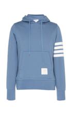 Thom Browne Hoodie Pullover In Classic Loop Back W/ Engineered 4 Bar