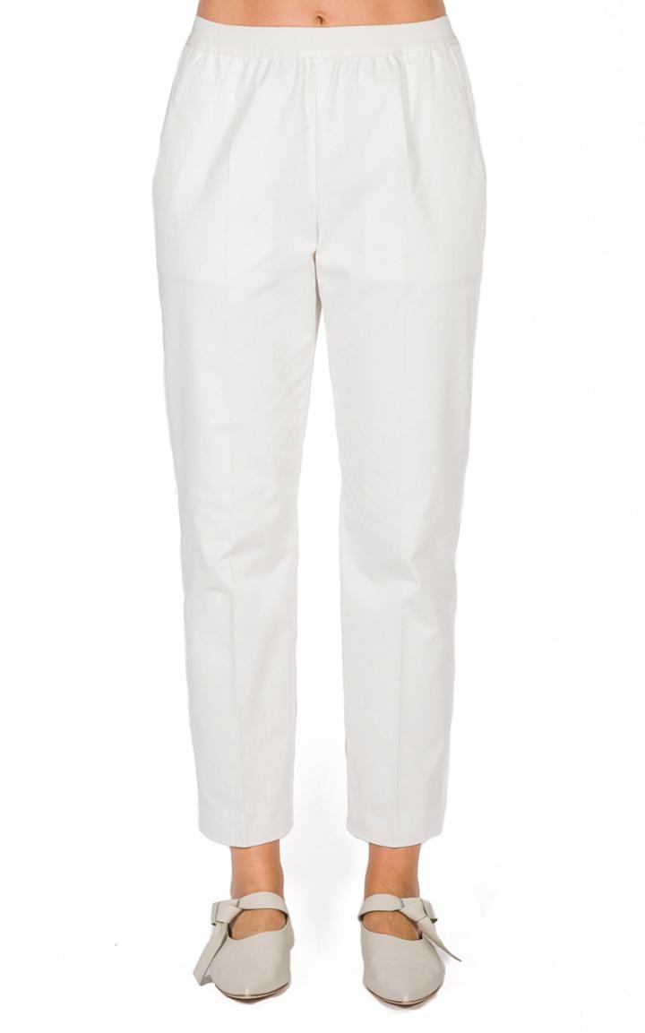 Moda Operandi Agnona High-rise Cotton-blend Pleated Pant