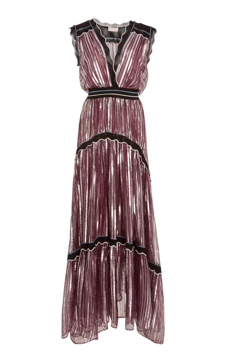 Peter Pilotto Metallic Chiffon Gown