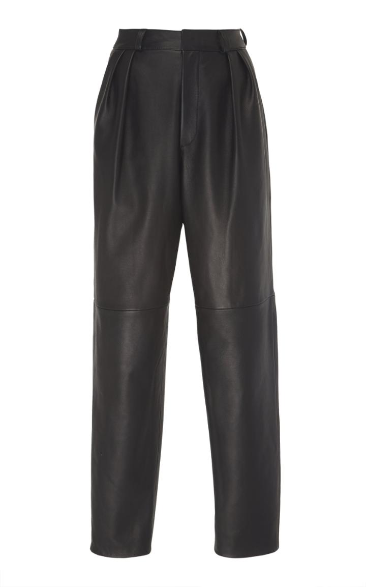 David Koma Oversized Leather Pants