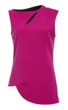 Jeffrey Dodd Sleeveless Curved Seam Cut Out Top
