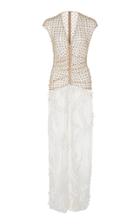 Sandra Mansour Soleil Polka Dot Maxi Dress