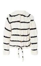 Moda Operandi Tuinch Striped Silk Boucl Cardigan Sweater Size: M