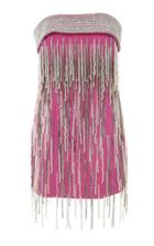 Moda Operandi Attico Crystal And Peal-embellished Wool-blend Dress Size: 40