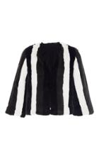 Anna Sui Paneled Faux Fur Jacket