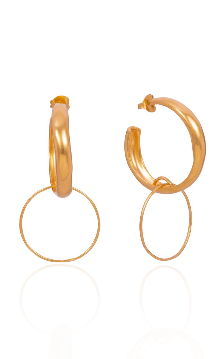 Cano Nuqui 24k Gold-plated Brass Earrings