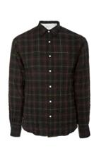 Officine Gnrale Crinkled Checked Cotton-poplin Shirt