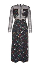 Sandra Mansour Metis Embroidered Brocade Dress