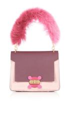 Anya Hindmarch Pink Bathurst X Bag With Fox Fur Handle