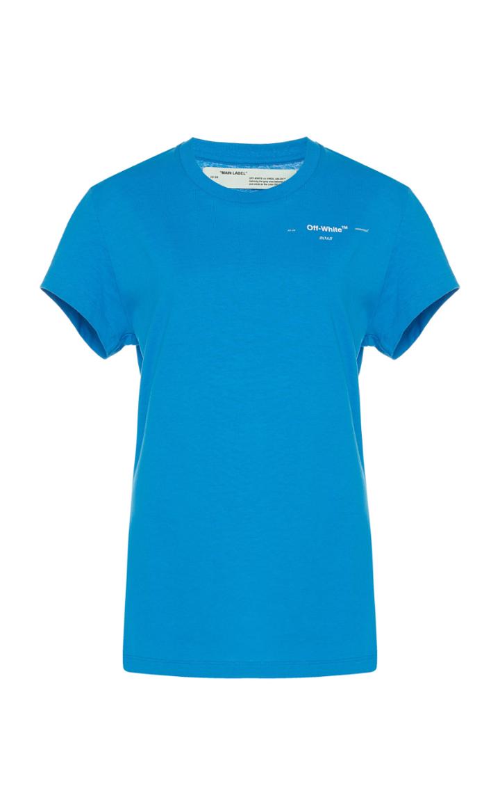 Off-white C/o Virgil Abloh Leaves Arrows Fitted Cotton T-shirt