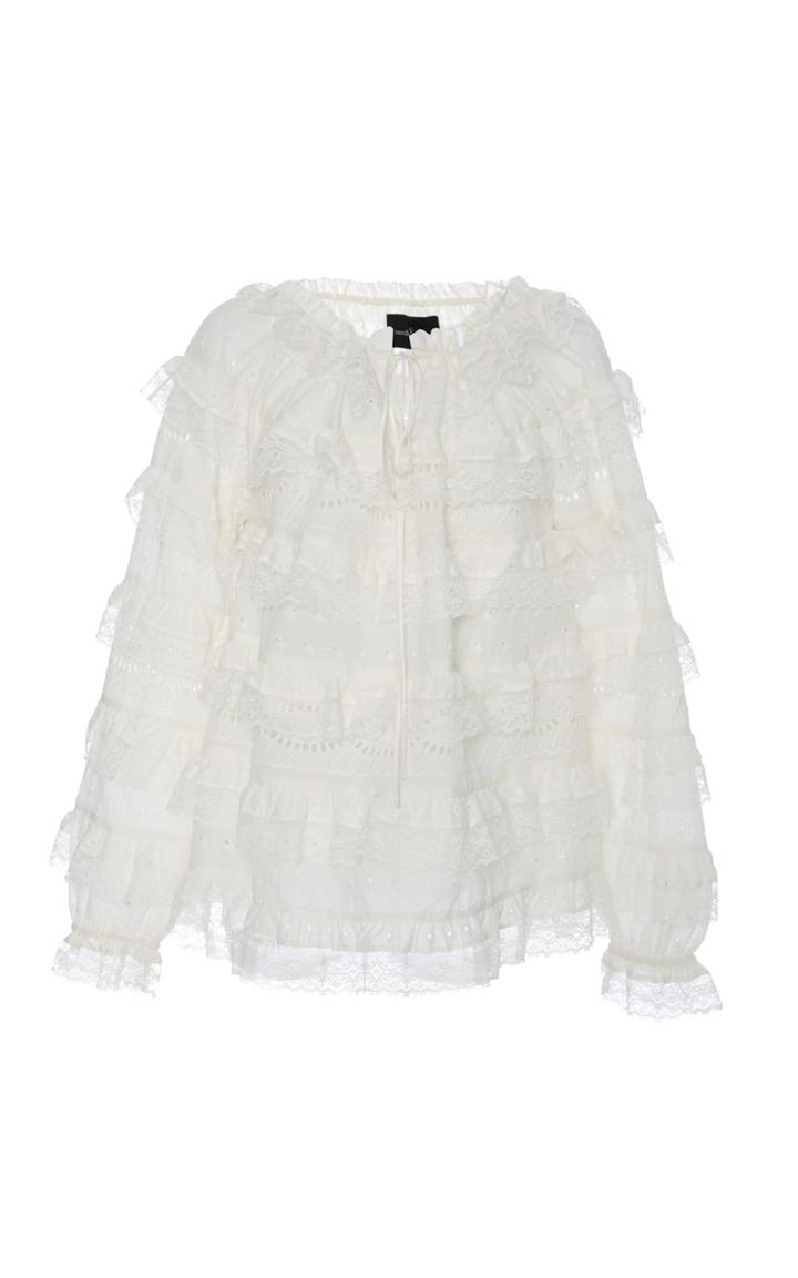 Needle & Thread Charleston Lace Eyelet Top
