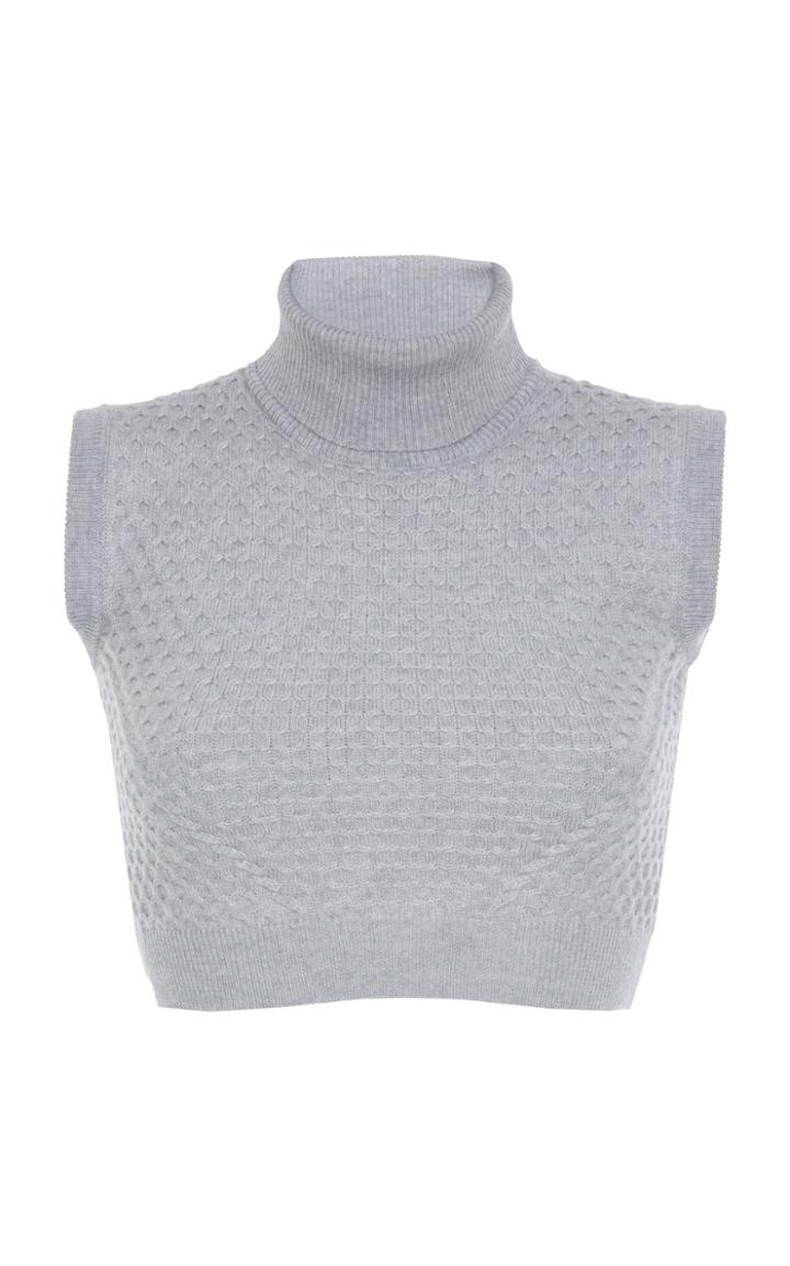 Versace Cropped Knit Top