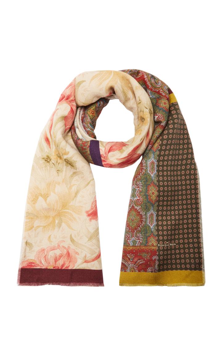 Pierre-louis Mascia Floral Patchwork Scarf