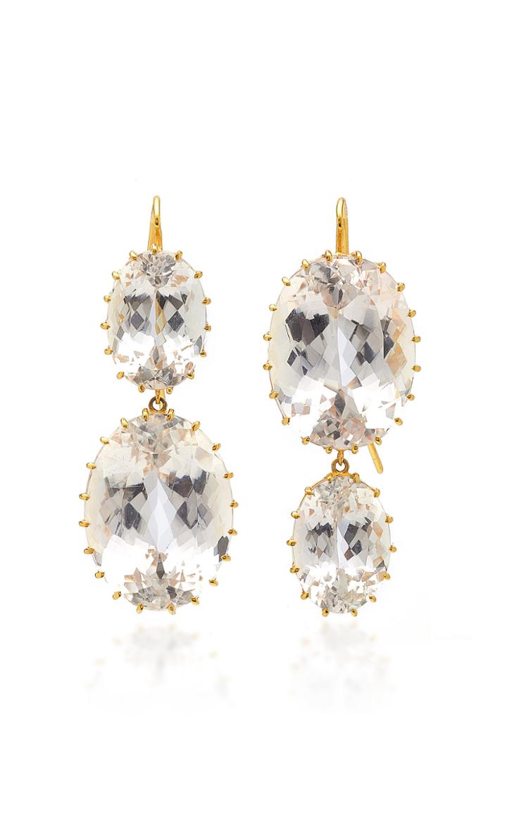 Renee Lewis Antique Morganite 2-part Earrings