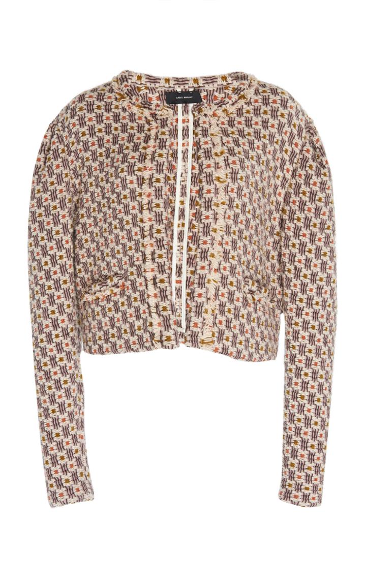 Isabel Marant Bariza Oversized Tweed Box Jacket