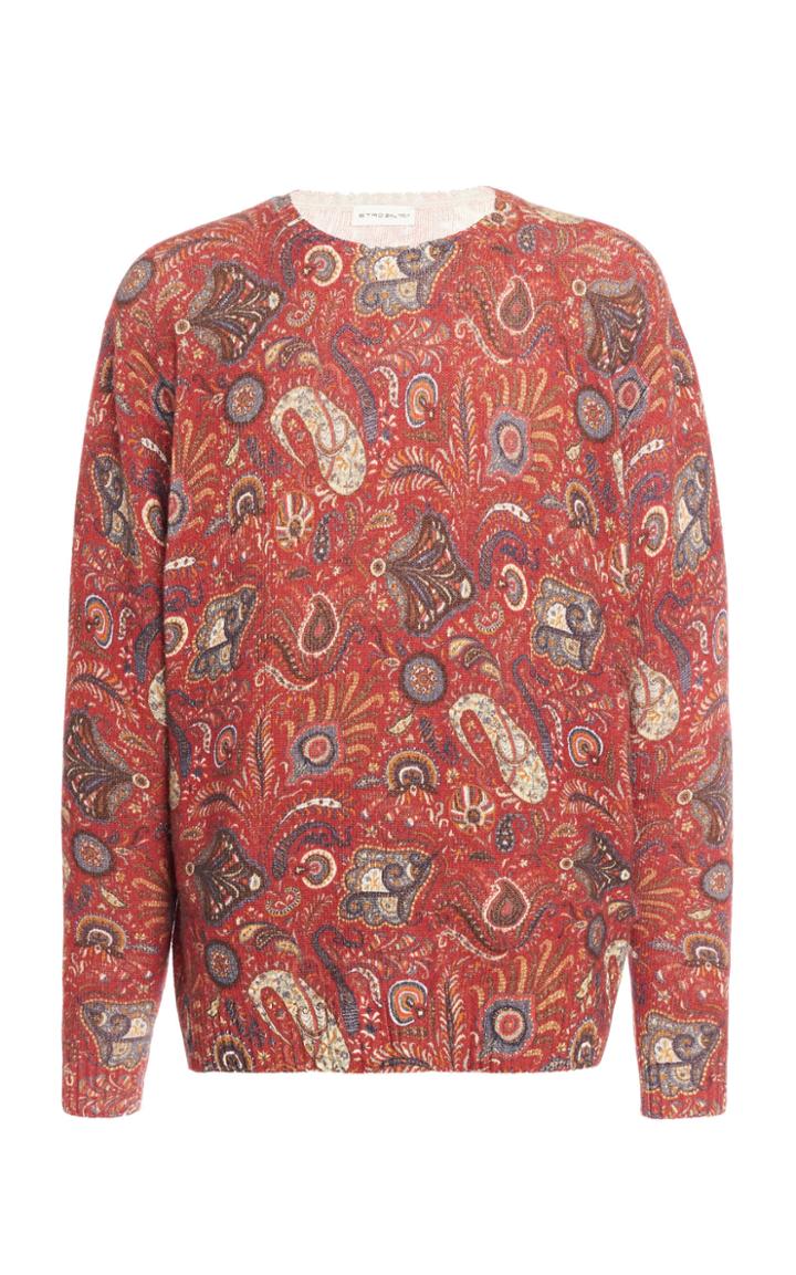 Etro Printed Crewneck Sweater