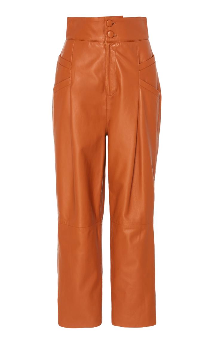 Dundas Leather Ankle-length Trouser
