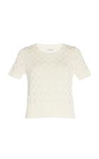 Altuzarra Nicoletta Short-sleeve Cotton-blend Top