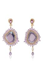 Sutra Purple Sapphire Drop Earrings