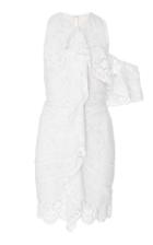 Proenza Schouler Ruffle Corded Lace Mini Dress
