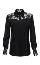 Magda Butrym Dalian Lace Details Silk Shirt