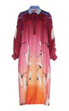 For Restless Sleepers Sterope Printed Satin Midi Dress