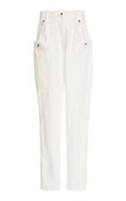 Isabel Marant Yerris Cotton Straight-leg Pants