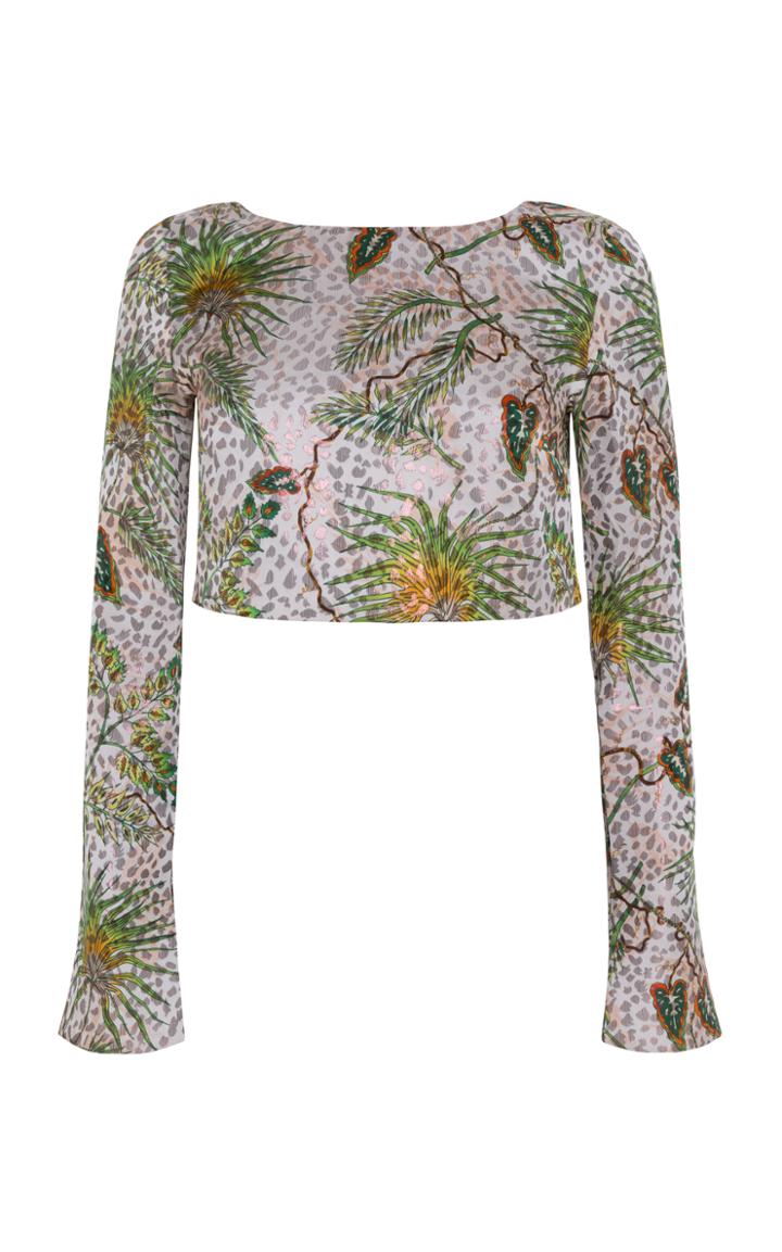 Adriana Iglesias Nola Cropped Top