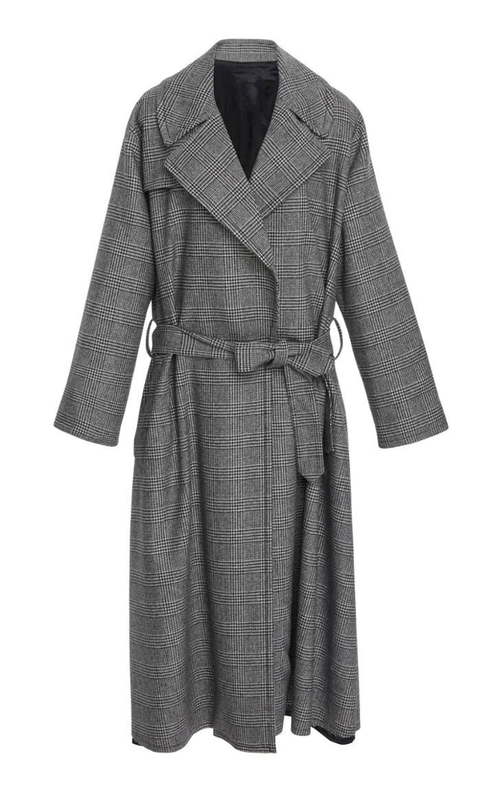 Nili Lotan Topher Plaid Flannel Coat