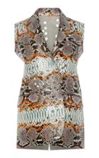 Salvatore Ferragamo Bonded Python Vest
