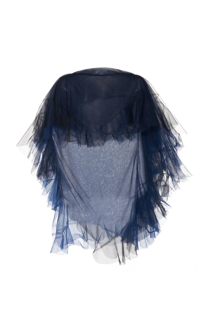 Huishan Zhang Brooke Capelet Tulle Top