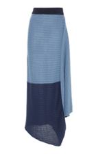 Jw Anderson Infinity Gathered Linen Maxi Skirt