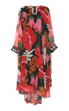 Richard Quinn Floral-print Embellished Chiffon Dress