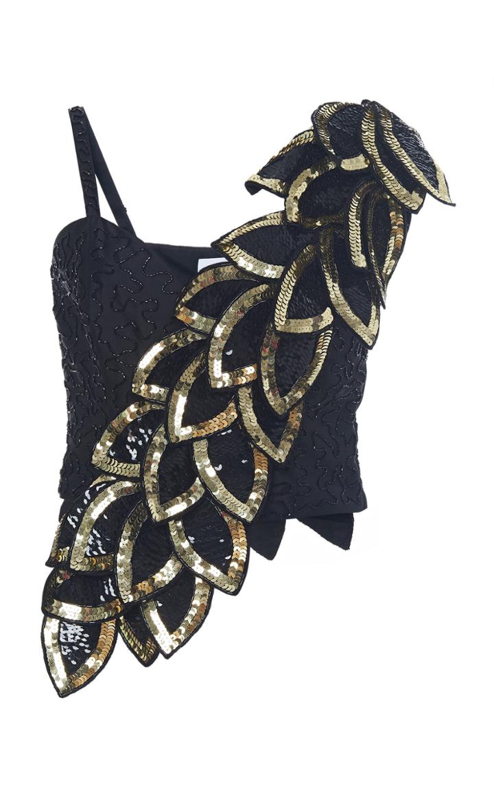 Moschino Sleeveless Sequin-embellished Top
