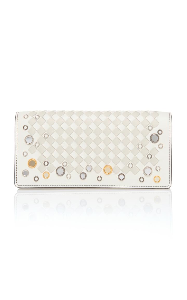 Bottega Veneta Medium Chain Intrecciato Leather Wallet