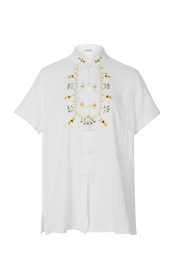 Innika Choo Chinese Collar Cotton Top