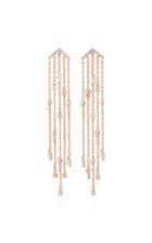 Suzanne Kalan 18k Rose Gold Diamond Chandelier Earrings