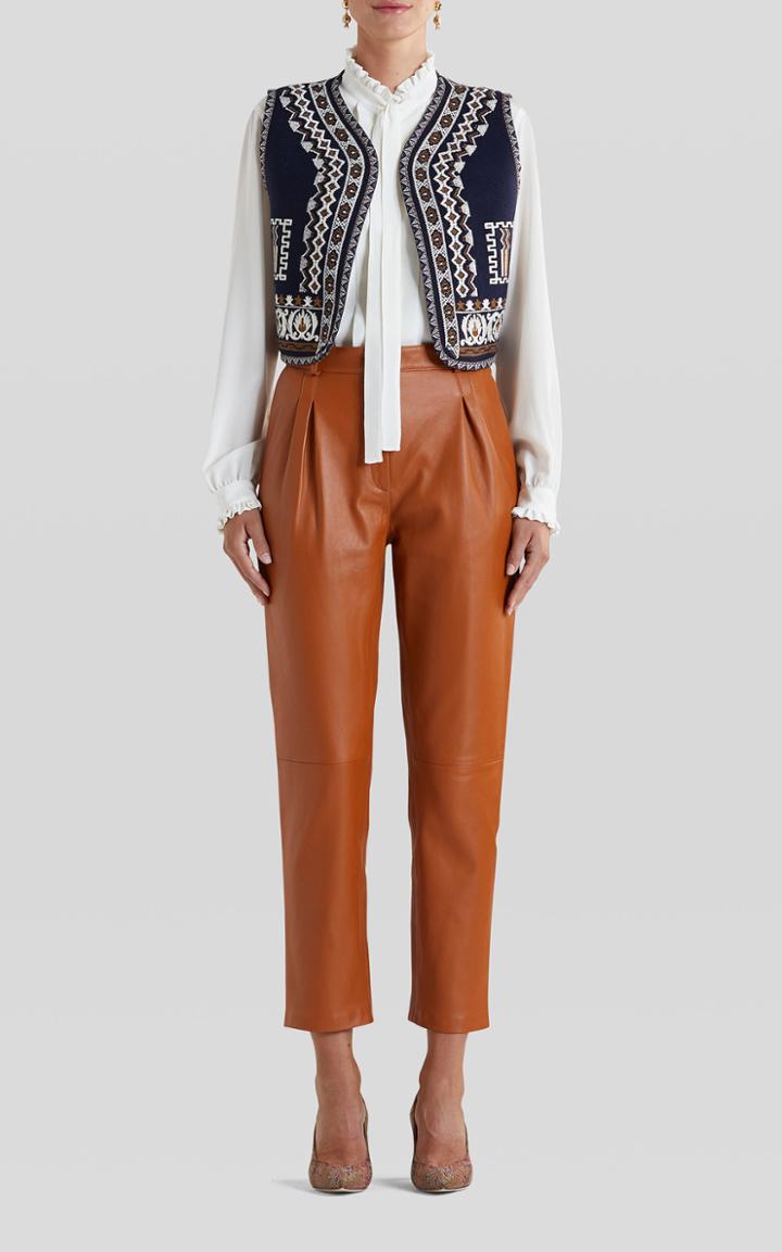 Moda Operandi Etro Jacquard-woven Wool-blend Cropped Vest