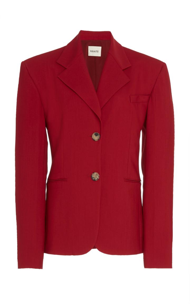 Khaite Kendall Lapel Collar Cady Blazer