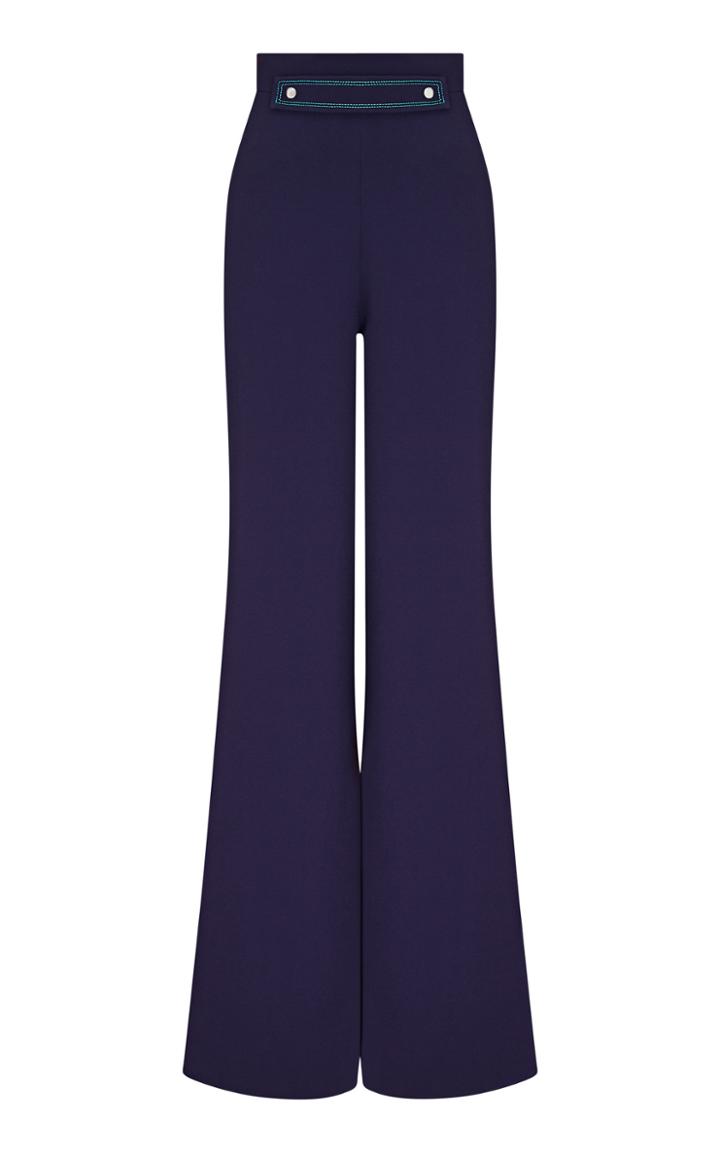 Moda Operandi Safiyaa Audree Heavy Crepe Flared-leg Trousers