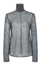 Moda Operandi Valentino Glittered Cotton-blend Top