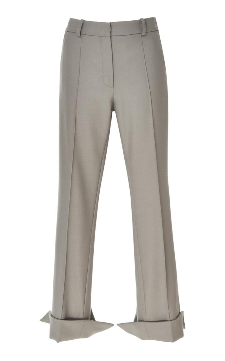 Rokh Split-hem Mid-rise Cady Trousers