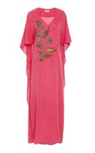 Jaline Olivia Hand-embroidered Tencel Maxi Dress