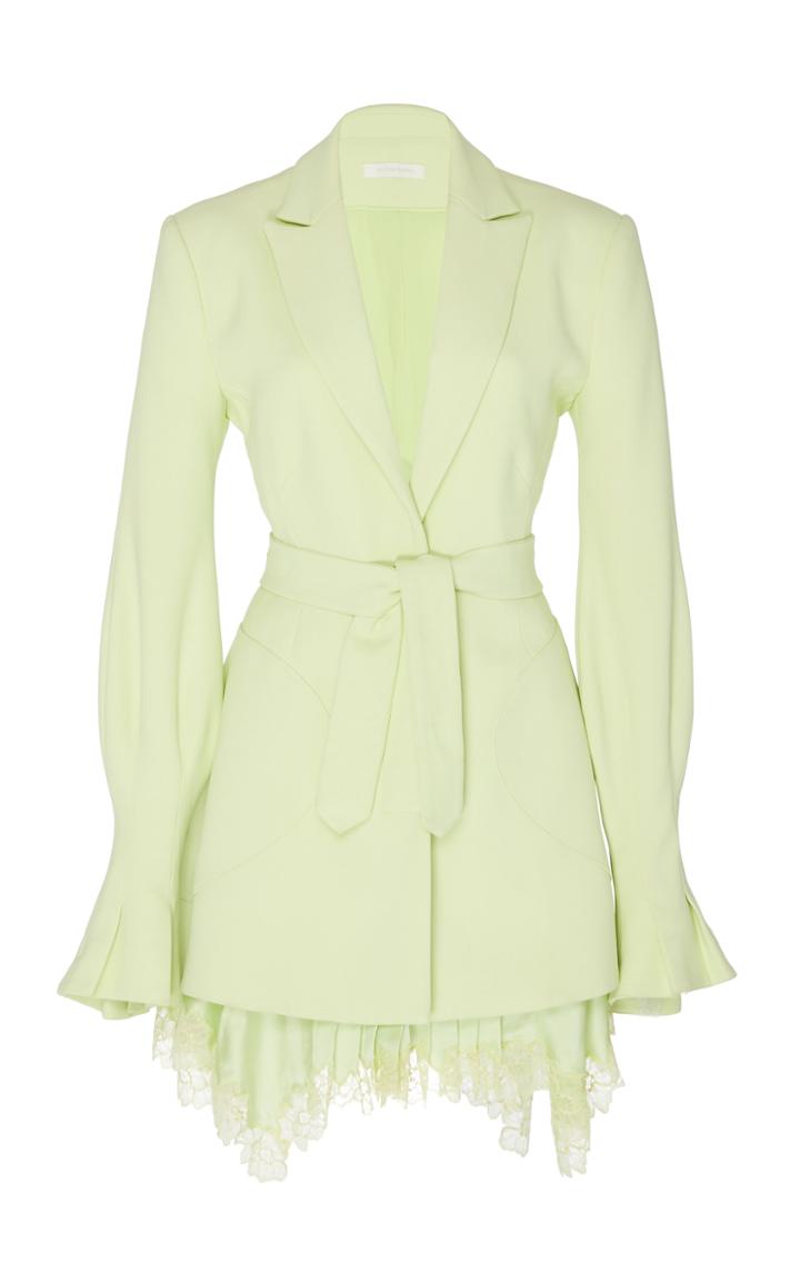 Jonathan Simkhai Victoria Lace-embellished Crepe Dress