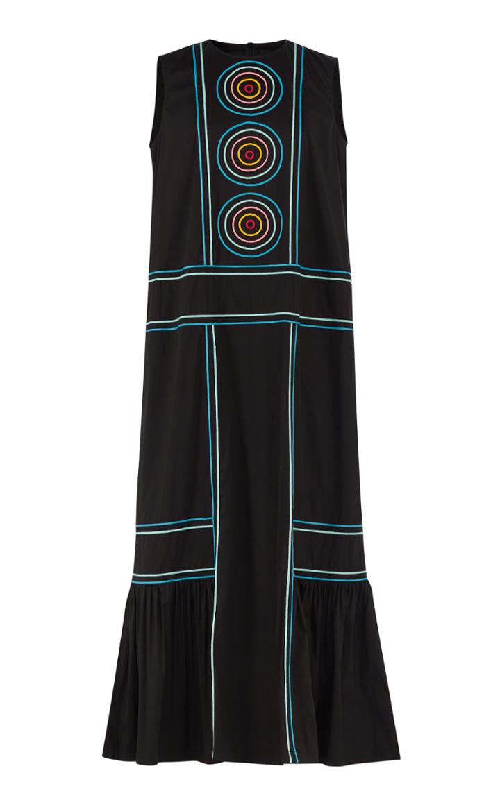 Yanina Demi Couture Embroidered Sleeveless Maxi Dress