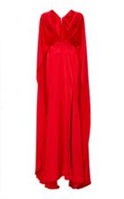 Christian Siriano Satin Dolman With Side Slits