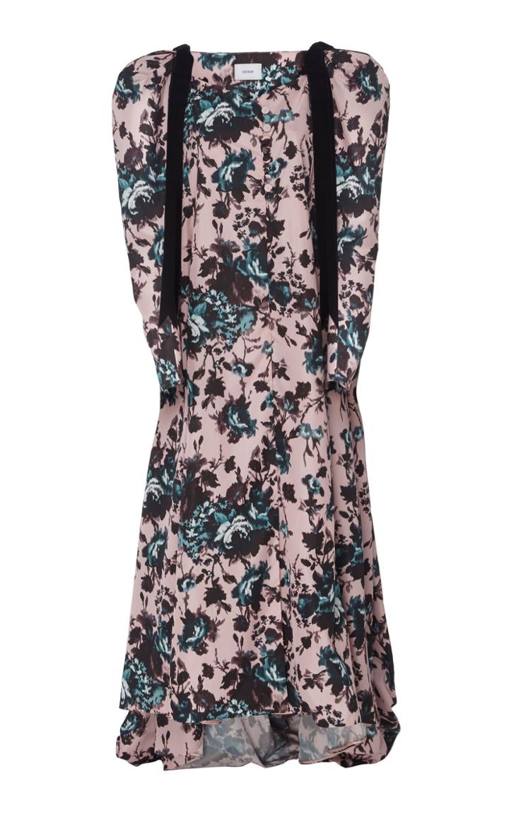 Erdem Janey Floral Taffeta Dress