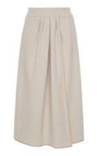 Agnona Wool Jersey Midi Wrap Skirt